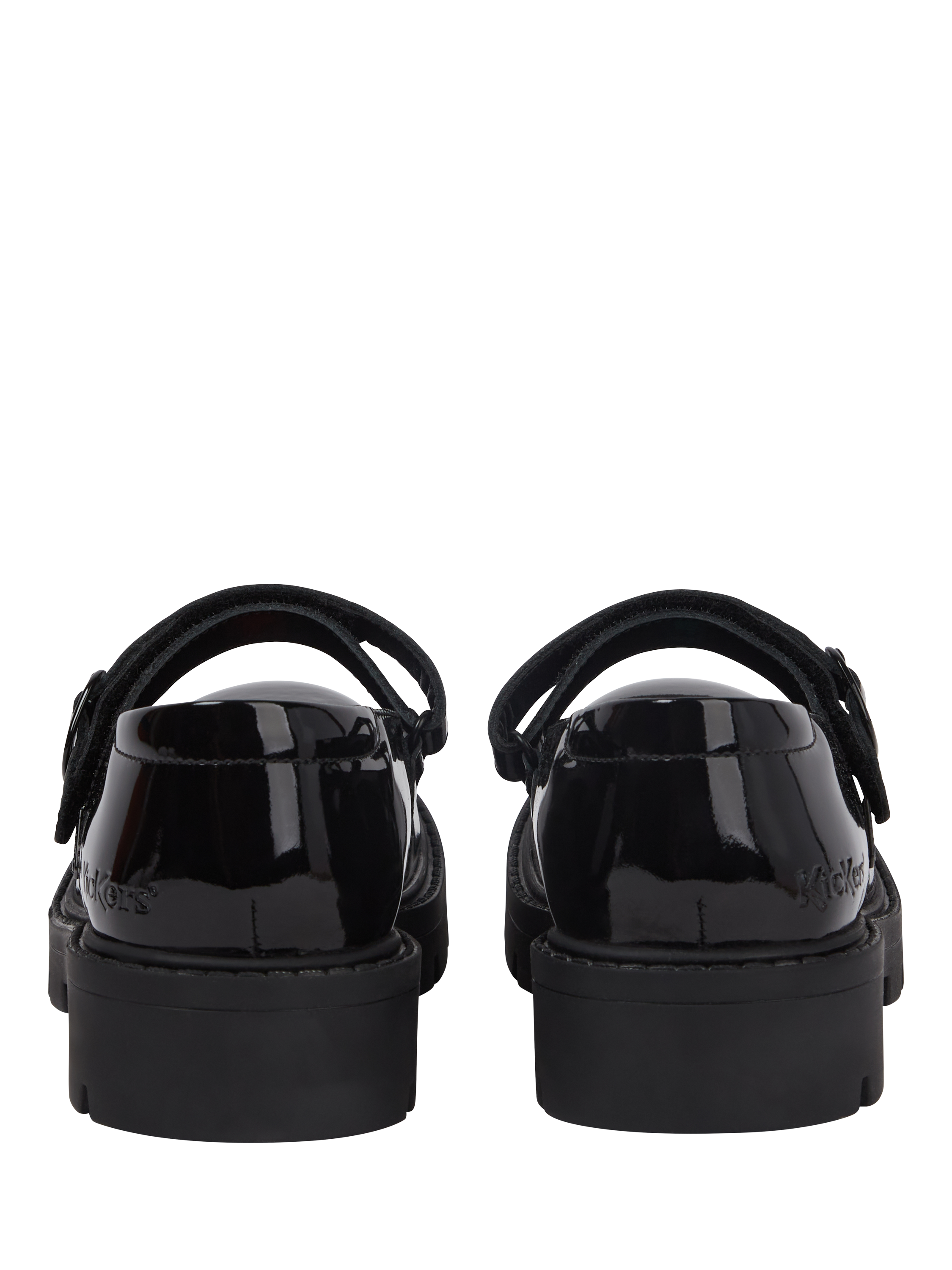 Product image 5 of 8, which shows Kickers Kids' Kori Leather Mary Jane Shoes, Black Patent, EU33