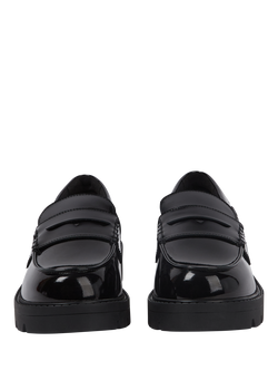 Kickers Kids' Kori Leather Slip On Loafers - view 2, Black Patent