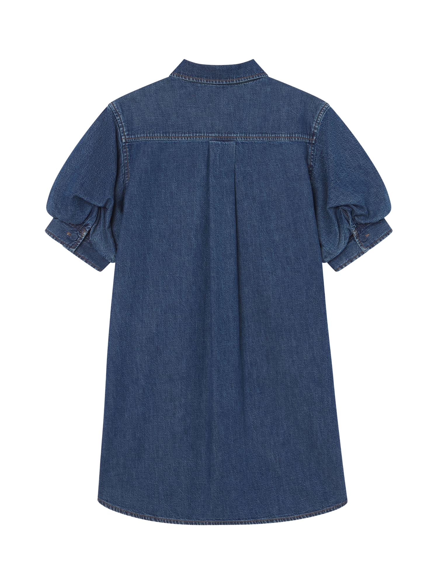Product image 2 of 3, which shows FRAME The Play Denim Dress, Dark Blue, L
