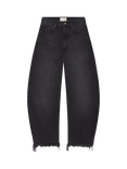 FRAME The Bubble Cropped Jeans, Black