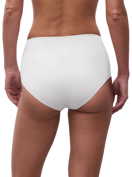 Chantelle Norah Comfort High Waisted Knickers - view 2, White