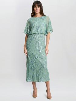 Gina Bacconi Ava Sequin Maxi Dress, Sage, Sage