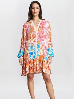Gina Bacconi Millie Floral Shirt Dress, Multi, Multi