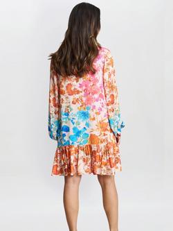 Gina Bacconi Millie Floral Shirt Dress, Multi - view 2, Multi