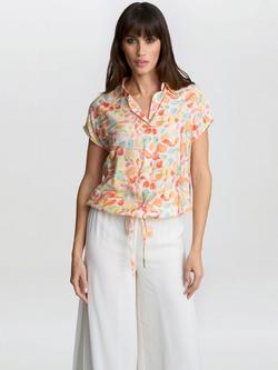 Gina Bacconi Faith Tie Waist Shirt, Multi, Multi