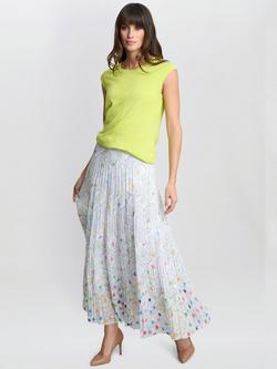 Gina Bacconi Holly Dots Maxi Skirt, Multi, Multi