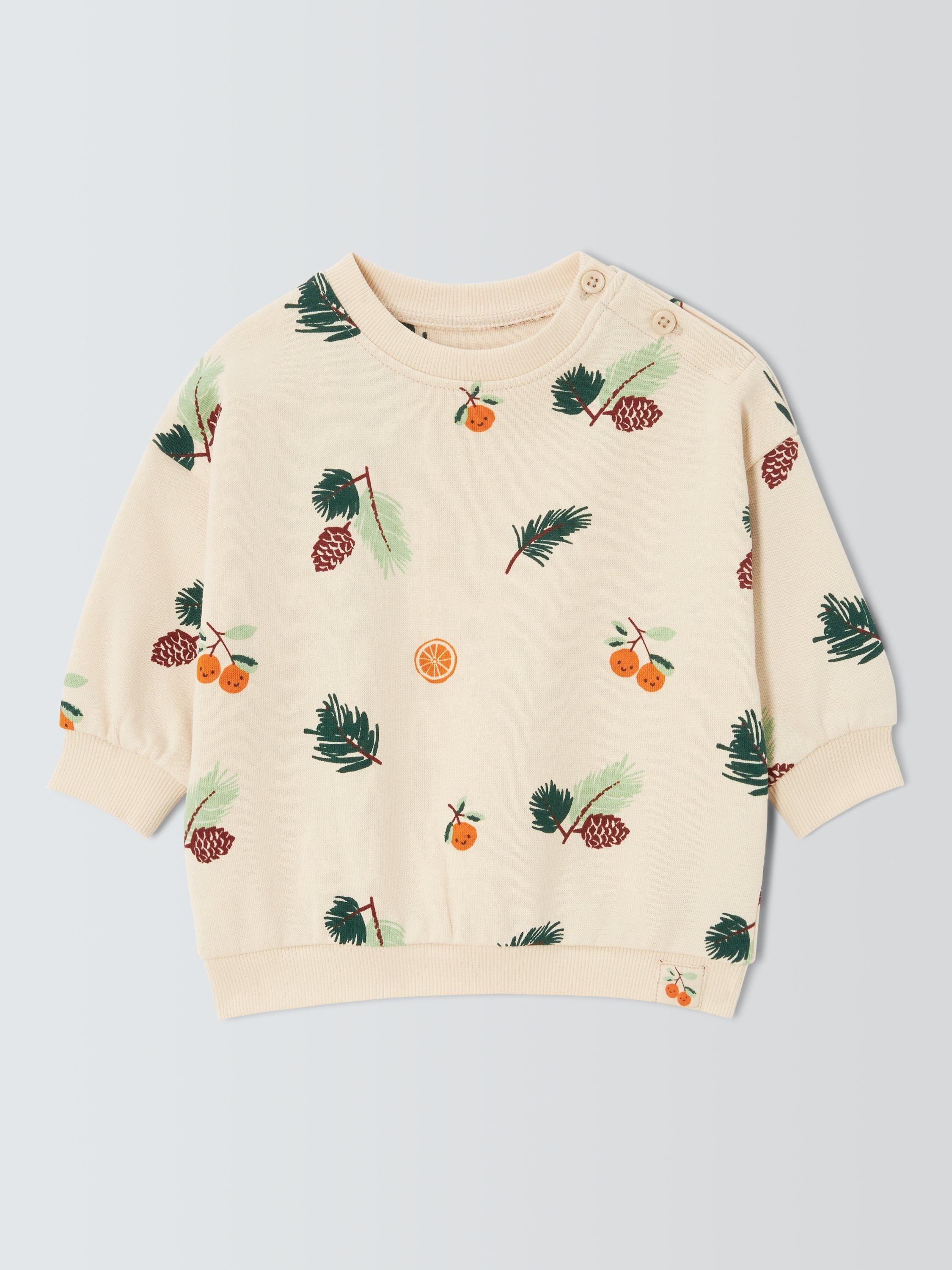 Product image 1 of 3, which shows John Lewis Baby Clementine Sweater, Natural, 0-3 months