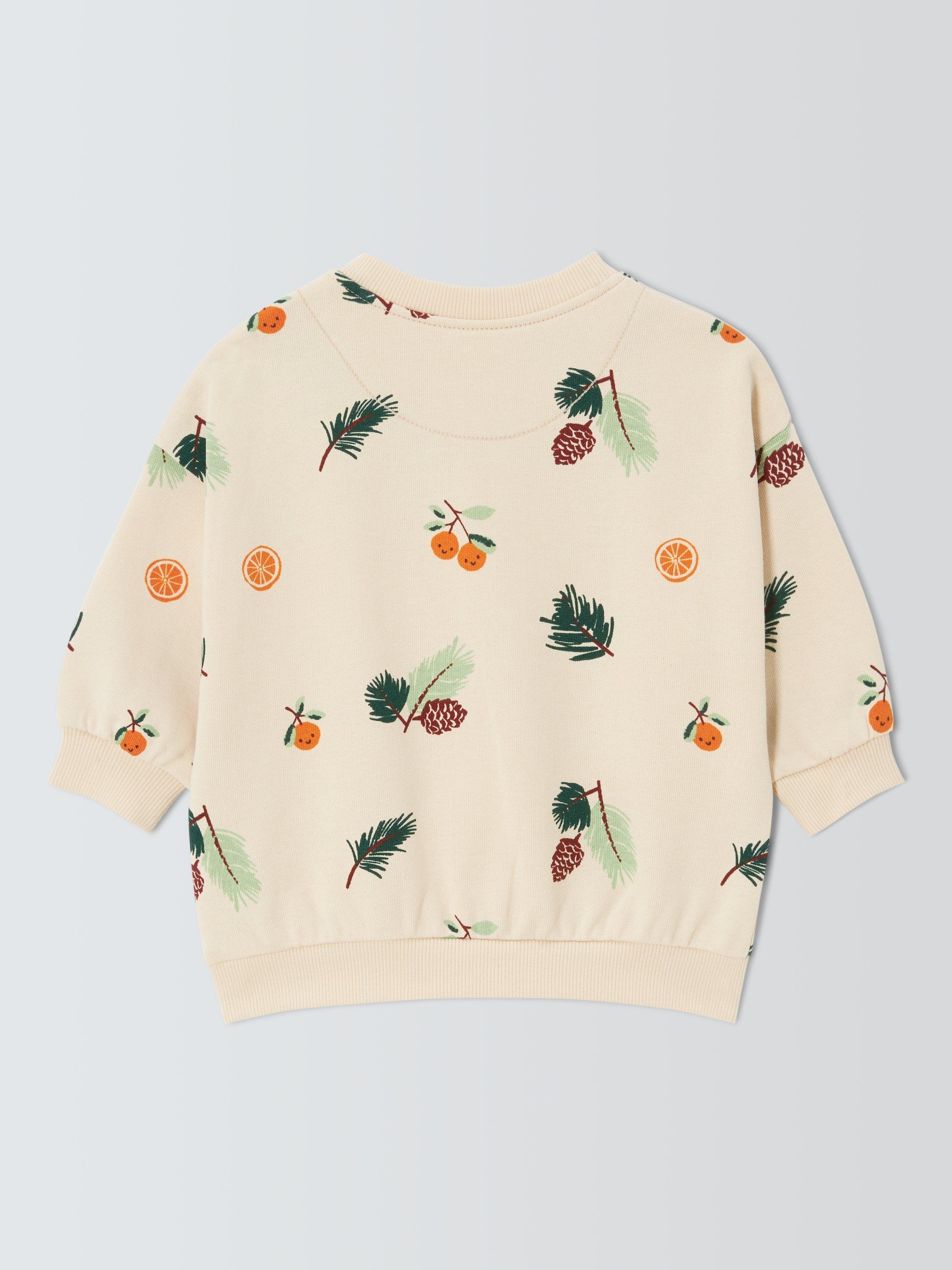 Product image 2 of 3, which shows John Lewis Baby Clementine Sweater, Natural, 0-3 months