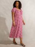 Live Unlimited Curve Floral Midi Dress, Pink