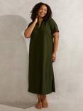 Live Unlimited Curve Polo Neck Dress, Khaki