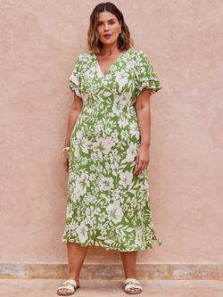 Live Unlimited Curve Empire Line Dress - view 2, Green