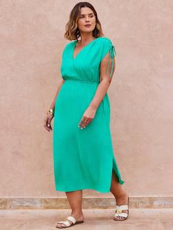 Live Unlimited Curve Sleeveless Midi Dress, Green