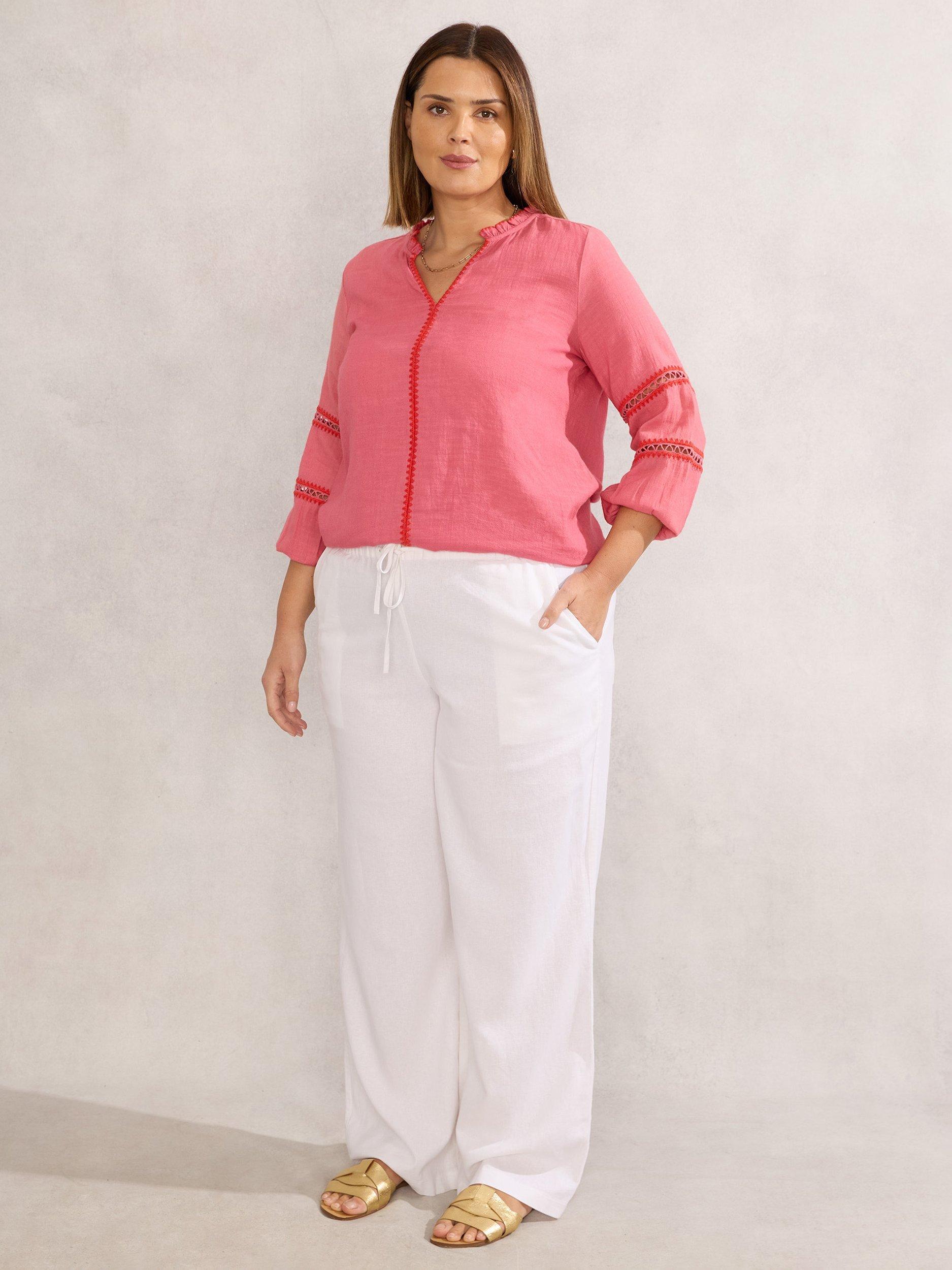 Product image 1 of 4, which shows Live Unlimited Curve Blouse, Pink, 20