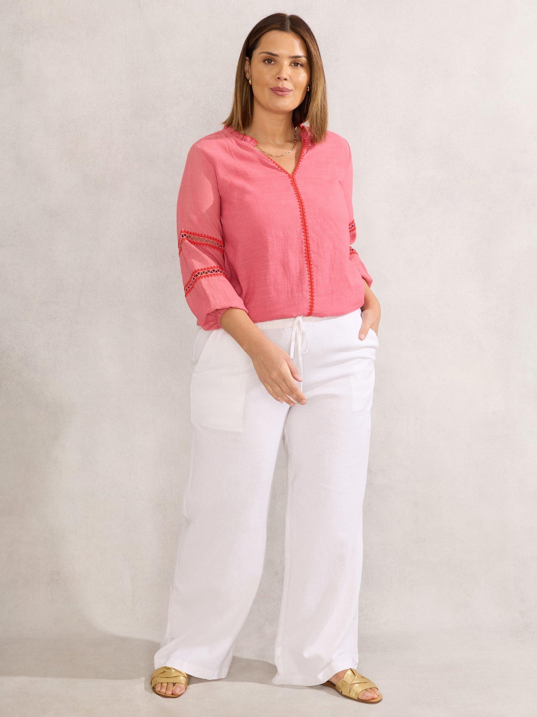 Product image 2 of 4, which shows Live Unlimited Curve Blouse, Pink, 20