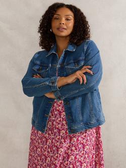 Live Unlimited Curve Denim Jacket, Blue, Blue