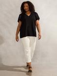Live Unlimited Curve Angel Sleeve V-Neck Top