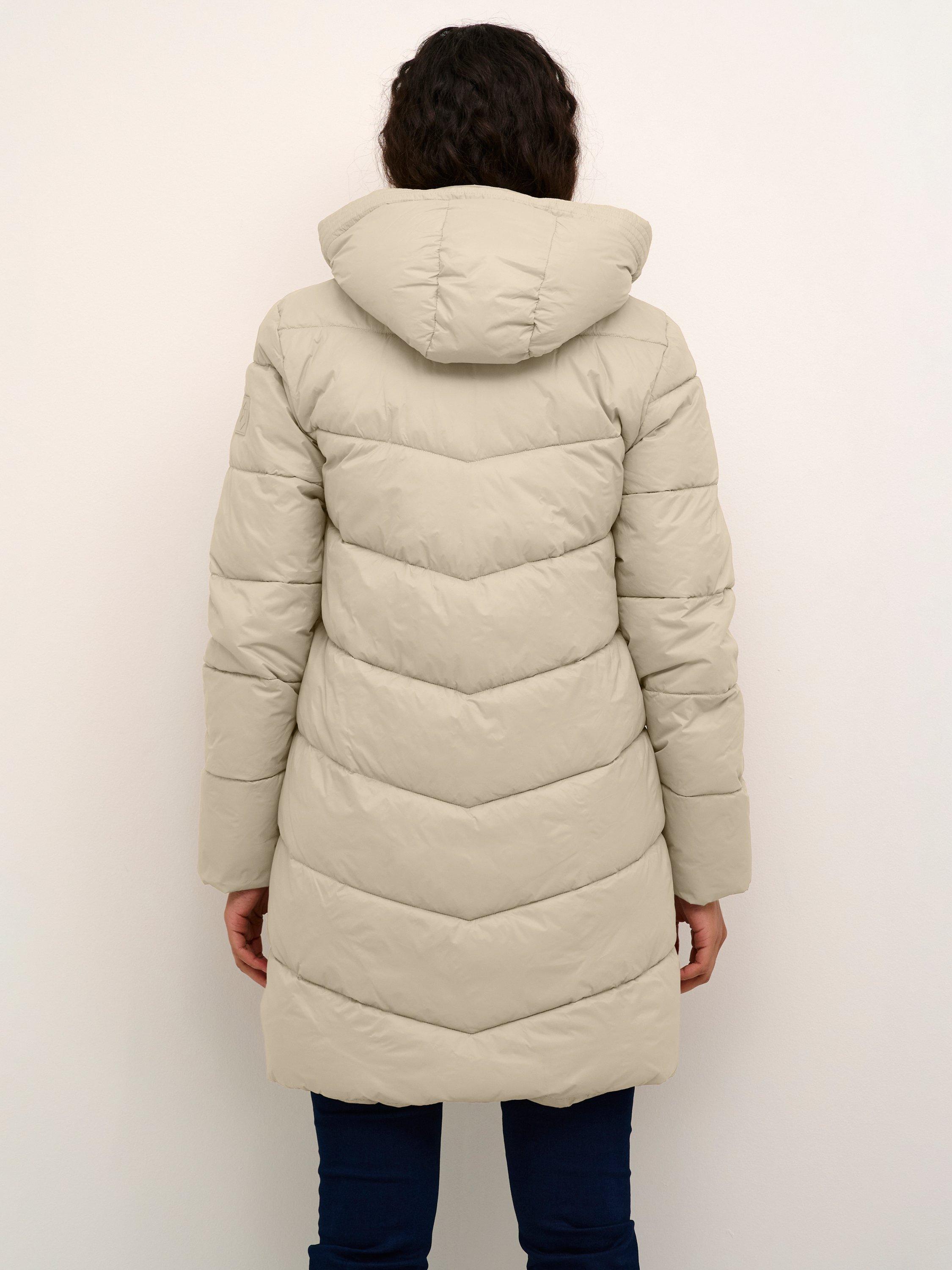 Product image 2 of 6, which shows KAFFE Susanne Puffer Coat, Feather Gray, 8