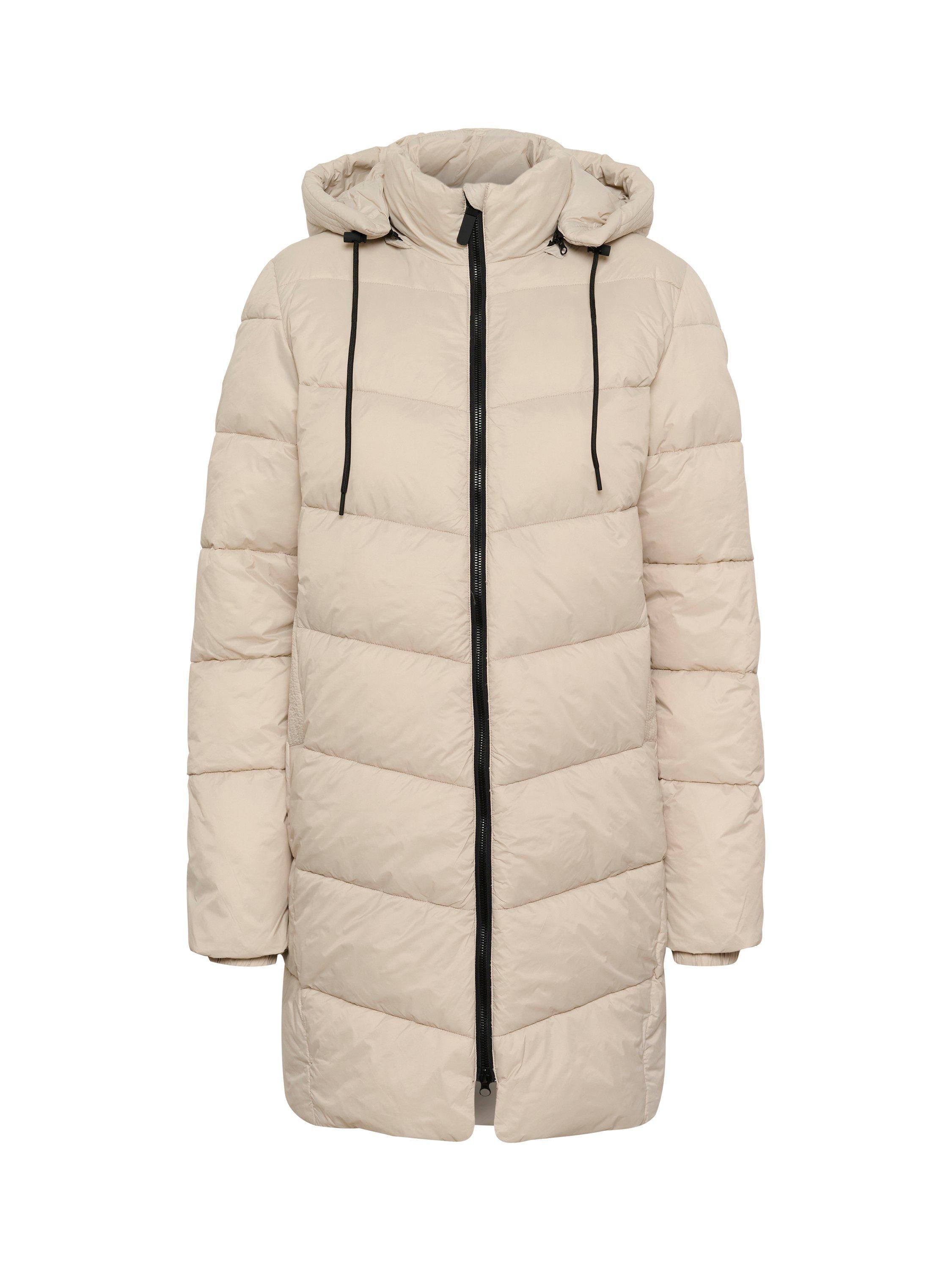 Product image 5 of 6, which shows KAFFE Susanne Puffer Coat, Feather Gray, 8