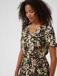 KAFFE Isolde Amber Animal Print Maxi Dress, Beige/Multi