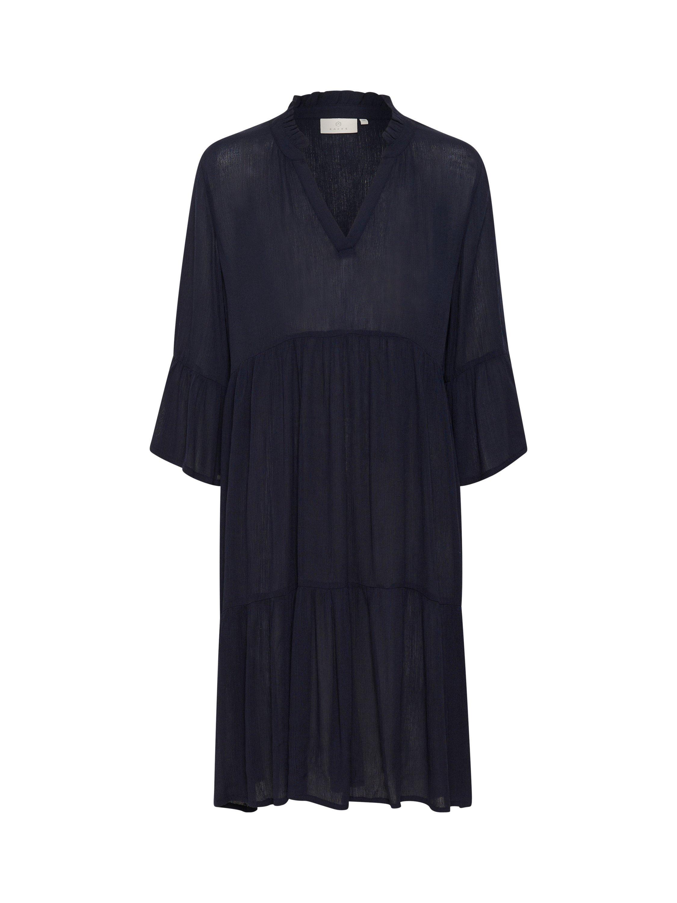 Product image 5 of 6, which shows KAFFE Marianah Amber V-Neck Dress, Mid Blue, 8