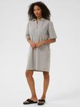 KAFFE Naya Stripe Tunic Mini Dress, Midnight/White