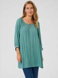 KAFFE Amber Relaxed Gathered Tunic, Teal