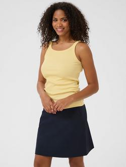 KAFFE Carna Tank Top, Mid Blue, Mid Yellow