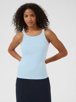 KAFFE Carna Tank Top, Mid Blue, Mid Blue