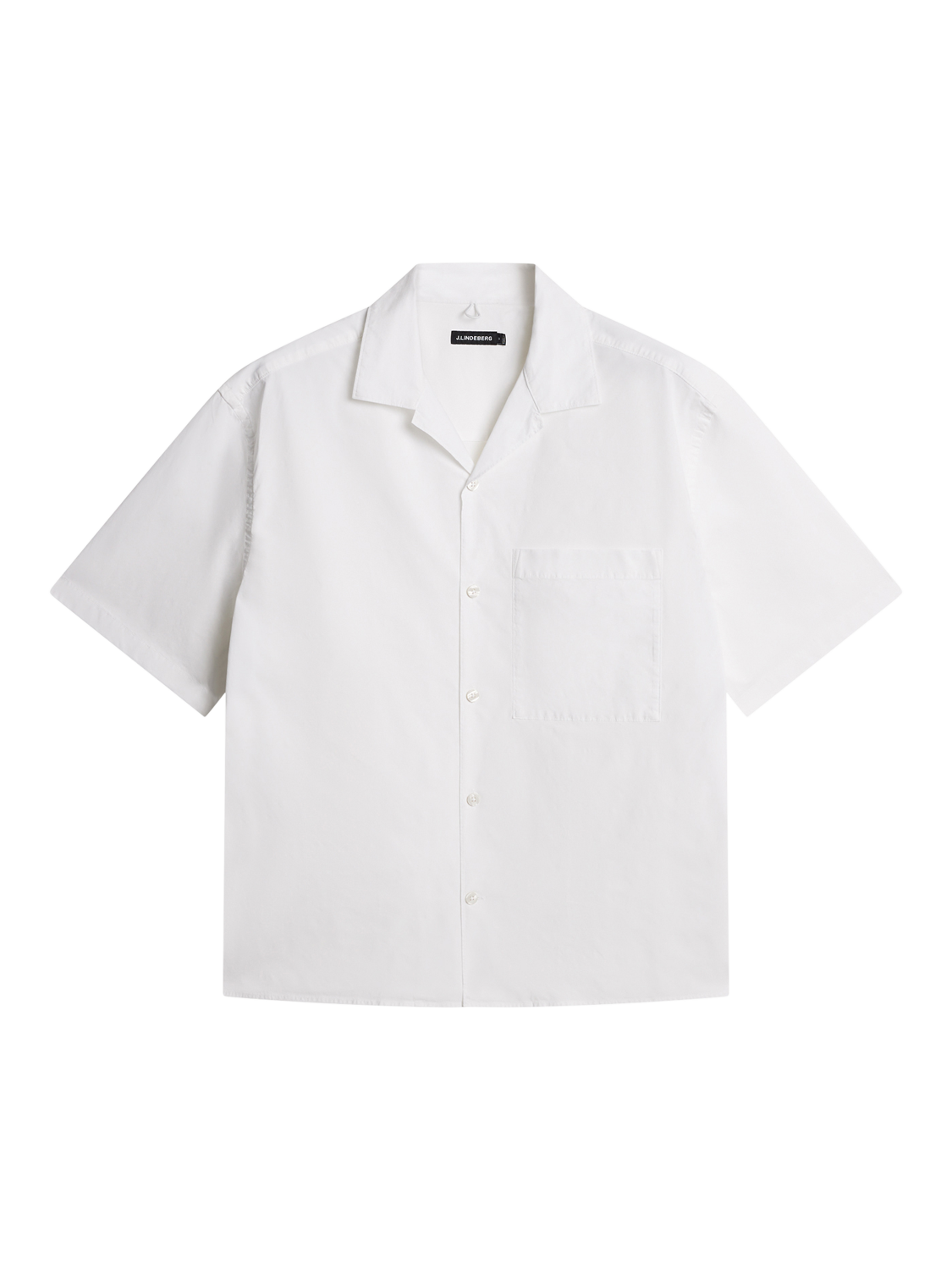 Product image 1 of 11, which shows J.Lindeberg Ellis Cotton Blend Regular Fit Shirt, White, M