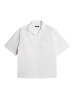 J.Lindeberg Ellis Cotton Blend Regular Fit Shirt, White, White