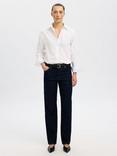 Selected Cotton Long Sleeved Shirt, Bright White