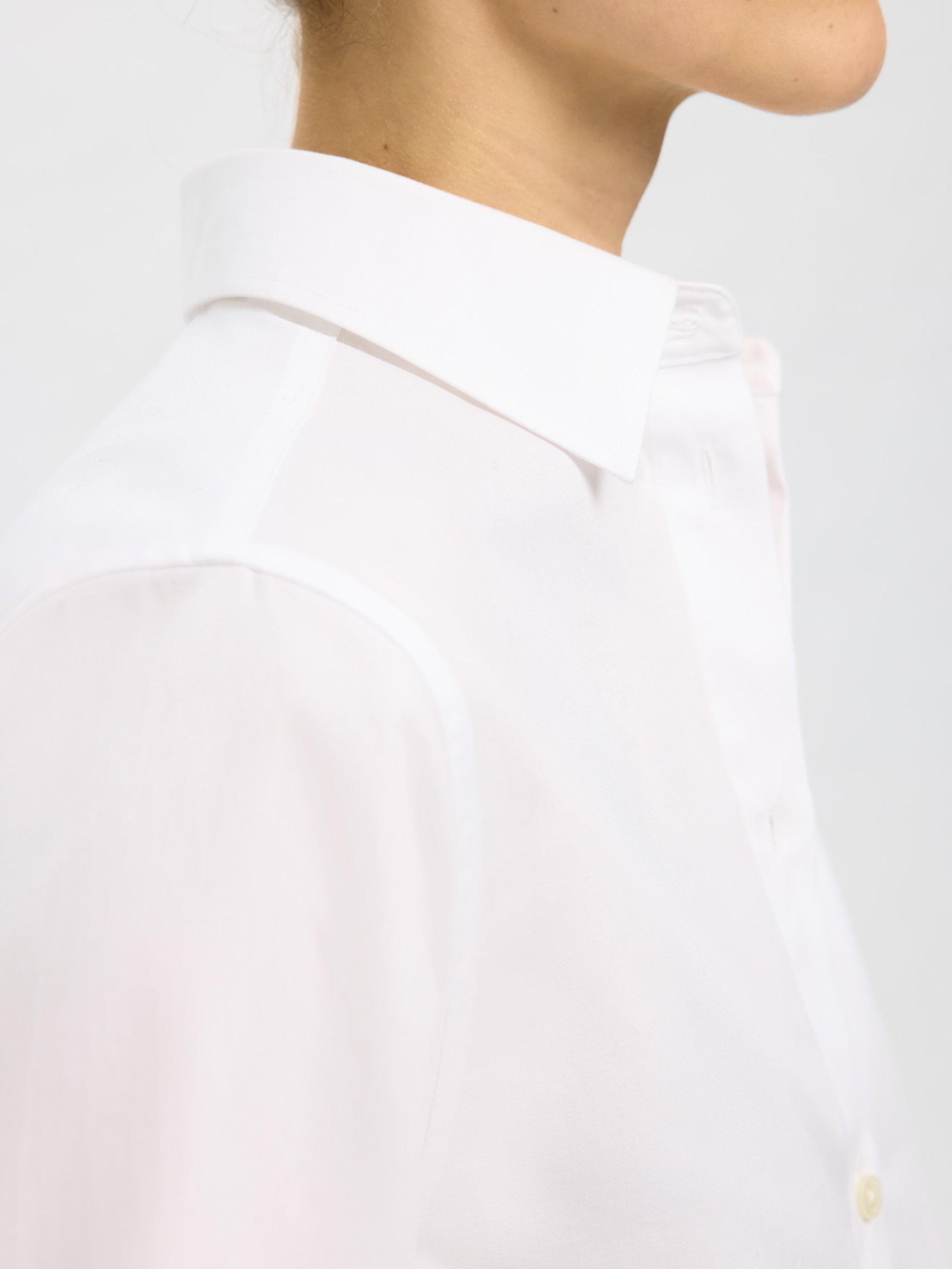 Product image 3 of 5, which shows Selected Cotton Long Sleeved Shirt, Bright White, 6