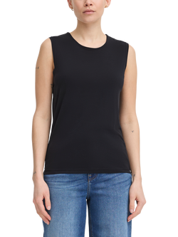 ICHI Opanny Sleeveless Modal Knit Blouse, Black, Black