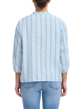ICHI Ollie Stripe Shirt, Della Robbia Blue