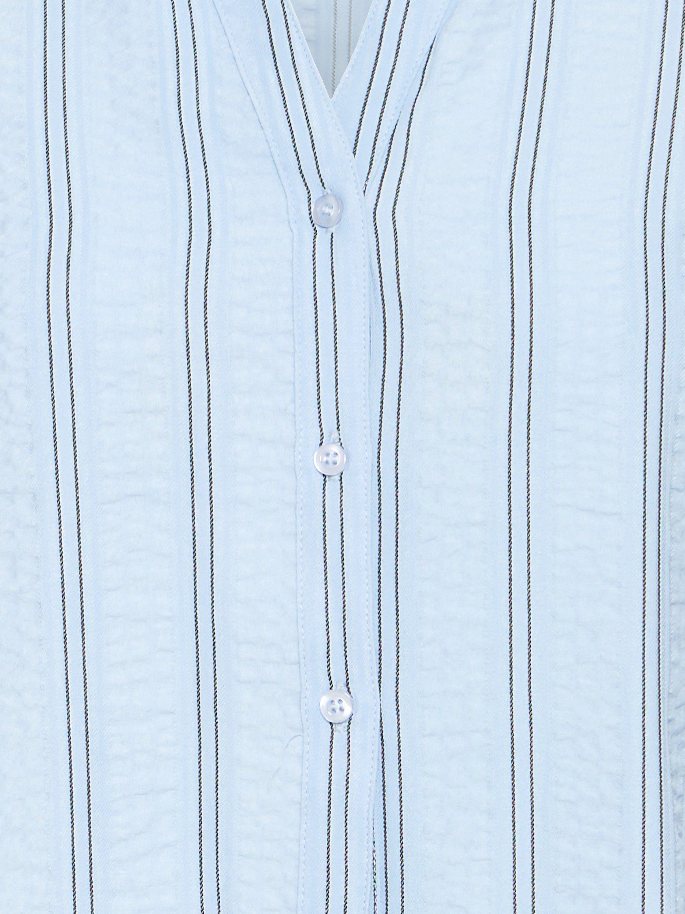 Product image 7 of 7, which shows ICHI Ollie Stripe Shirt, Della Robbia Blue, 8