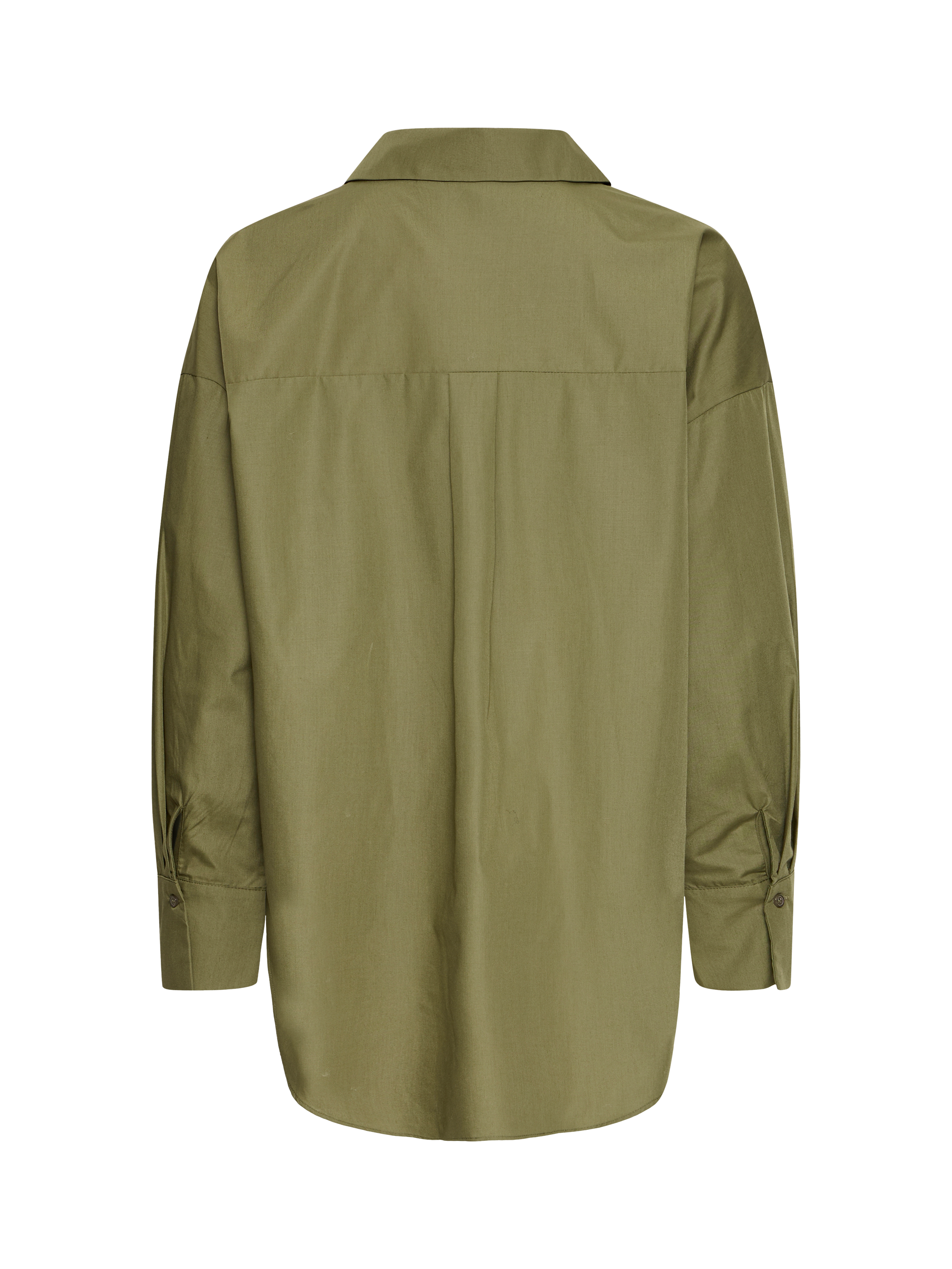 Product image 2 of 3, which shows ICHI Stormie Relaxed Fit Shirt, Ivy Green, 12