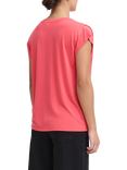 ICHI Lisken Round Neck T-Shirt, Geranium