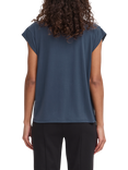 ICHI Lisken Round Neck T-Shirt, Total Eclipse