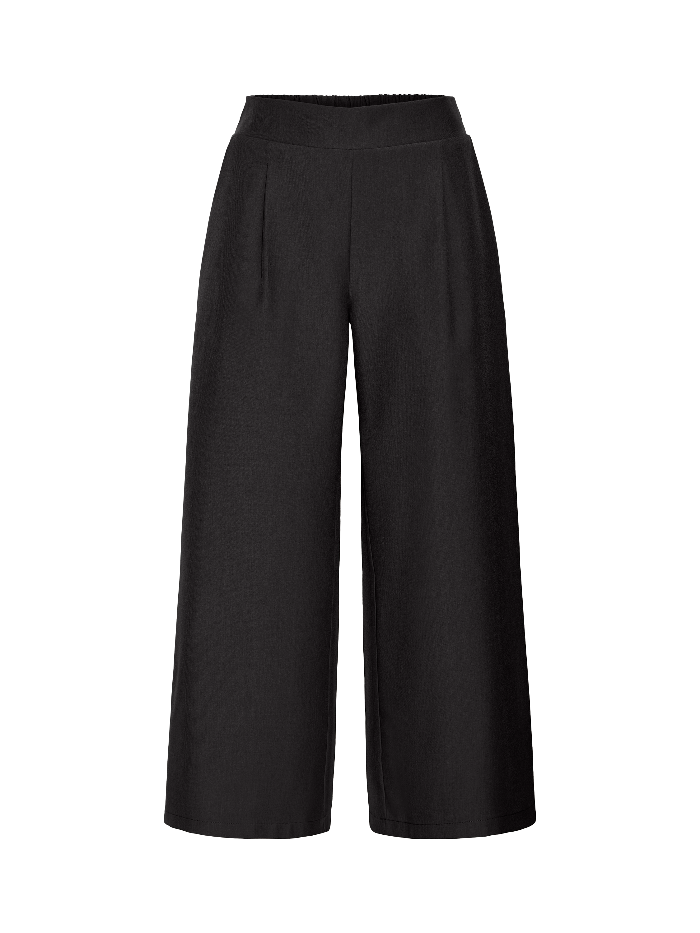 Product image 5 of 7, which shows ICHI Dorthea Wide Leg Culottes, Black, 8