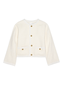 FRAME The Trim Tweed Jacket, Cream, Cream