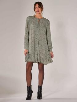 Jolie Moi Spot Shirt Dress, Khaki, Khaki