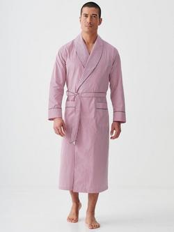 British Boxers Stripe Crisp Cotton Dressing Gown - view 2, St James