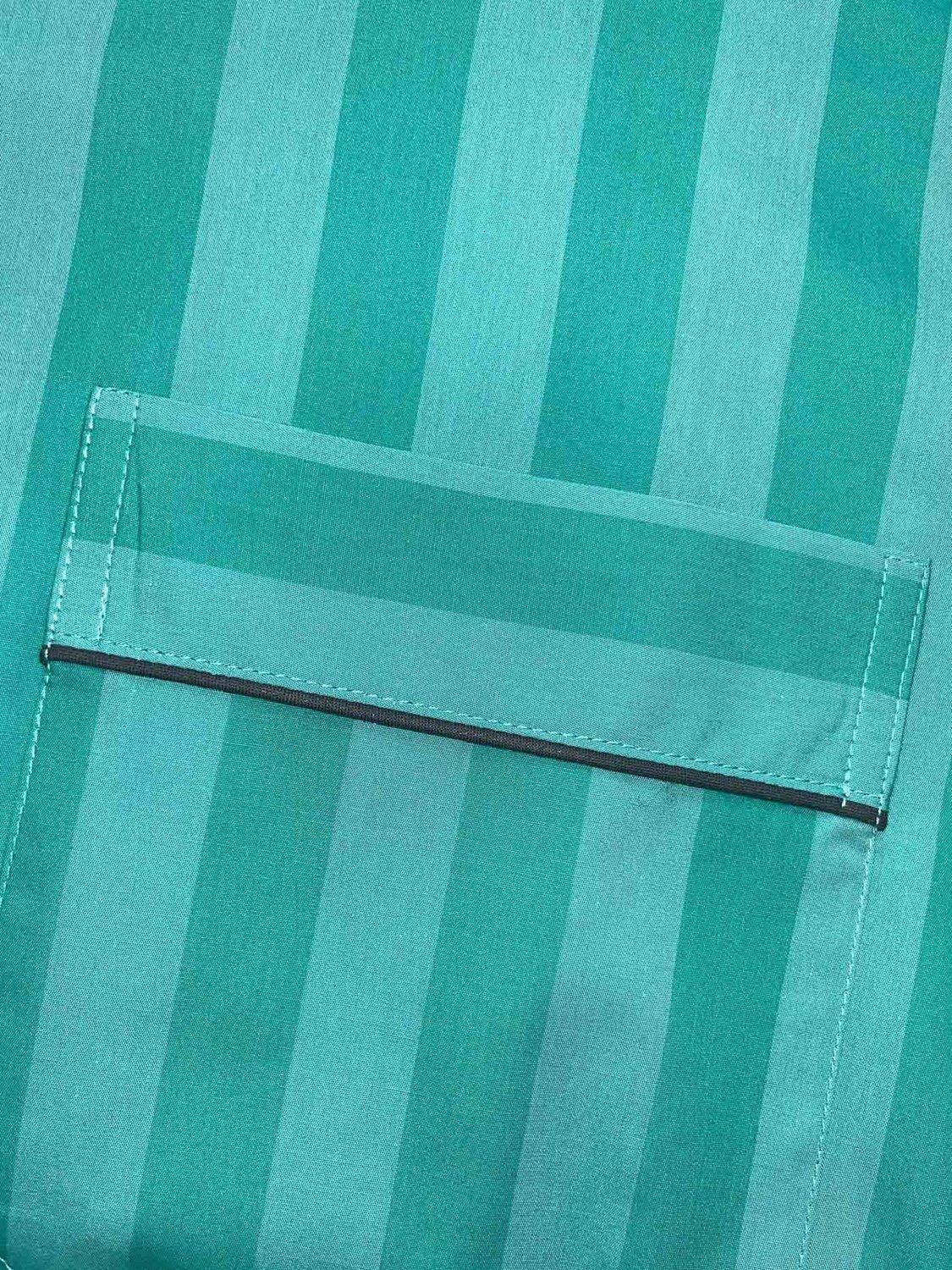 Product image 4 of 4, which shows British Boxers New York Cotton Pyjama Trousers, Turquoise, S