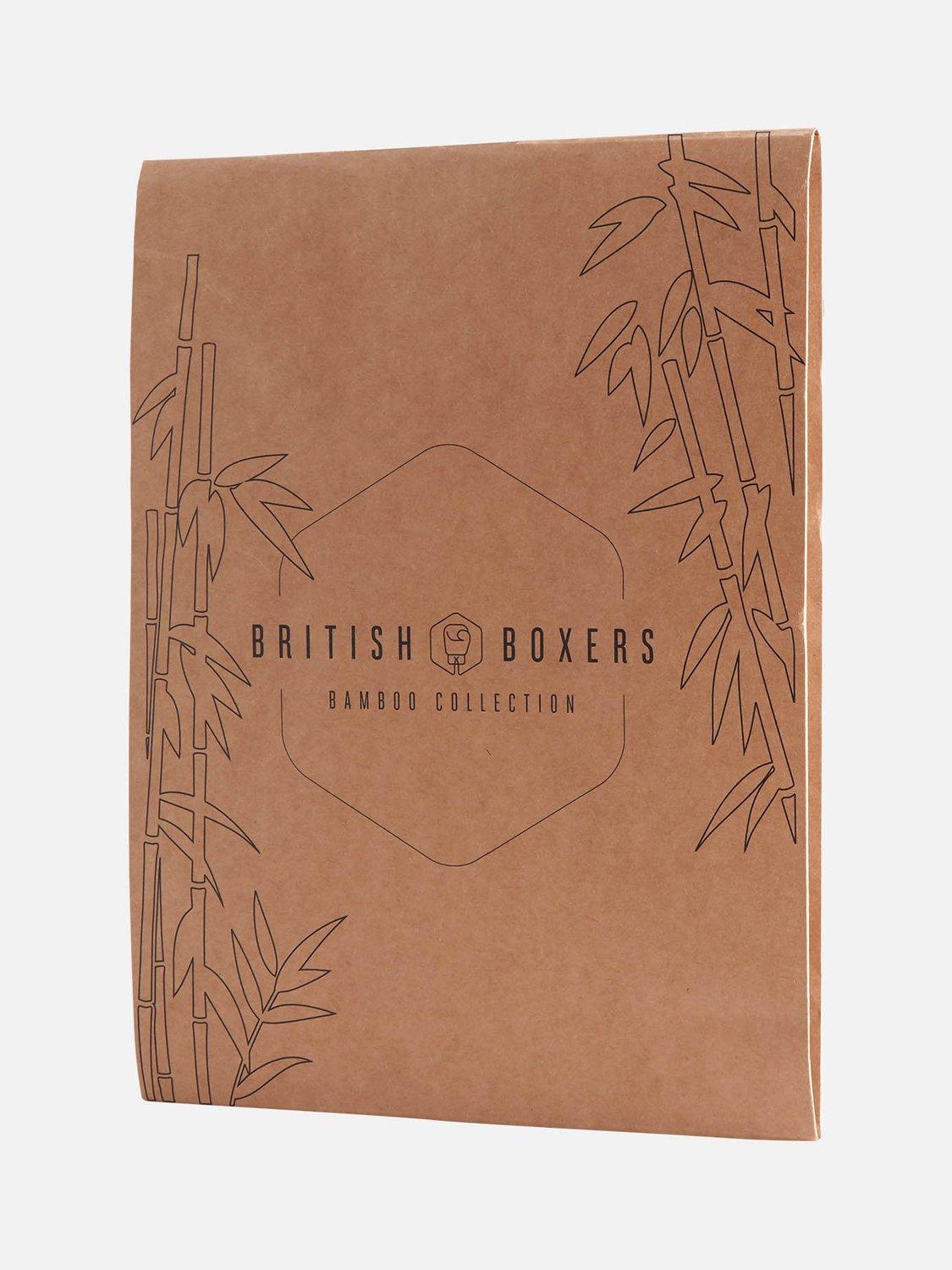 Product image 5 of 5, which shows British Boxers Bamboo Lounge Trousers, Tarragon/Navy, S