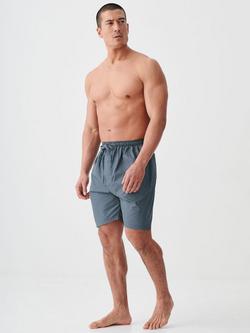 British Boxers Crisp Cotton Sleep Shorts - view 2, Moorland
