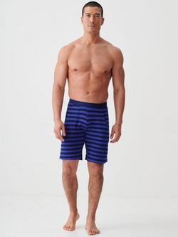 British Boxers Bamboo Lounge Shorts, Royal Blue/Navy