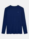 British Boxers Bamboo Long Sleeve T-Shirt, Pack of 2, Tarragon/Navy