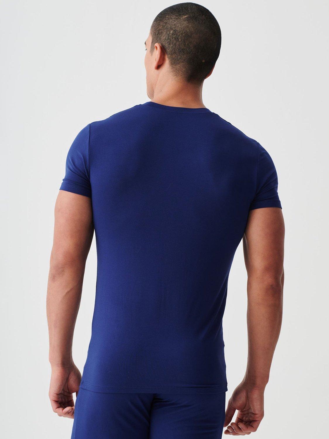 Product image 6 of 9, which shows British Boxers Bamboo T-Shirt, Pack of 2, Royal Blue/Navy, S
