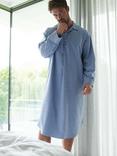 British Boxers Herringbone Brushed Cotton Nightshirt