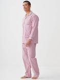 British Boxers St James Stripe Cotton Pyjama Set, Red